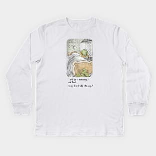 Frog And Toad Funny meme Kids Long Sleeve T-Shirt